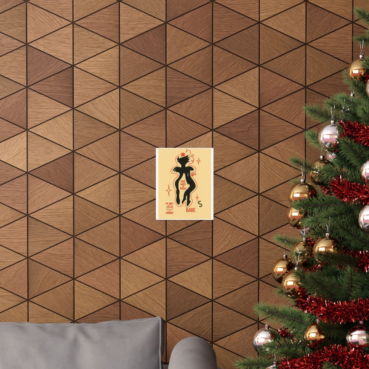 Vertical Poster - Fairy Concealing Her Monsters Design