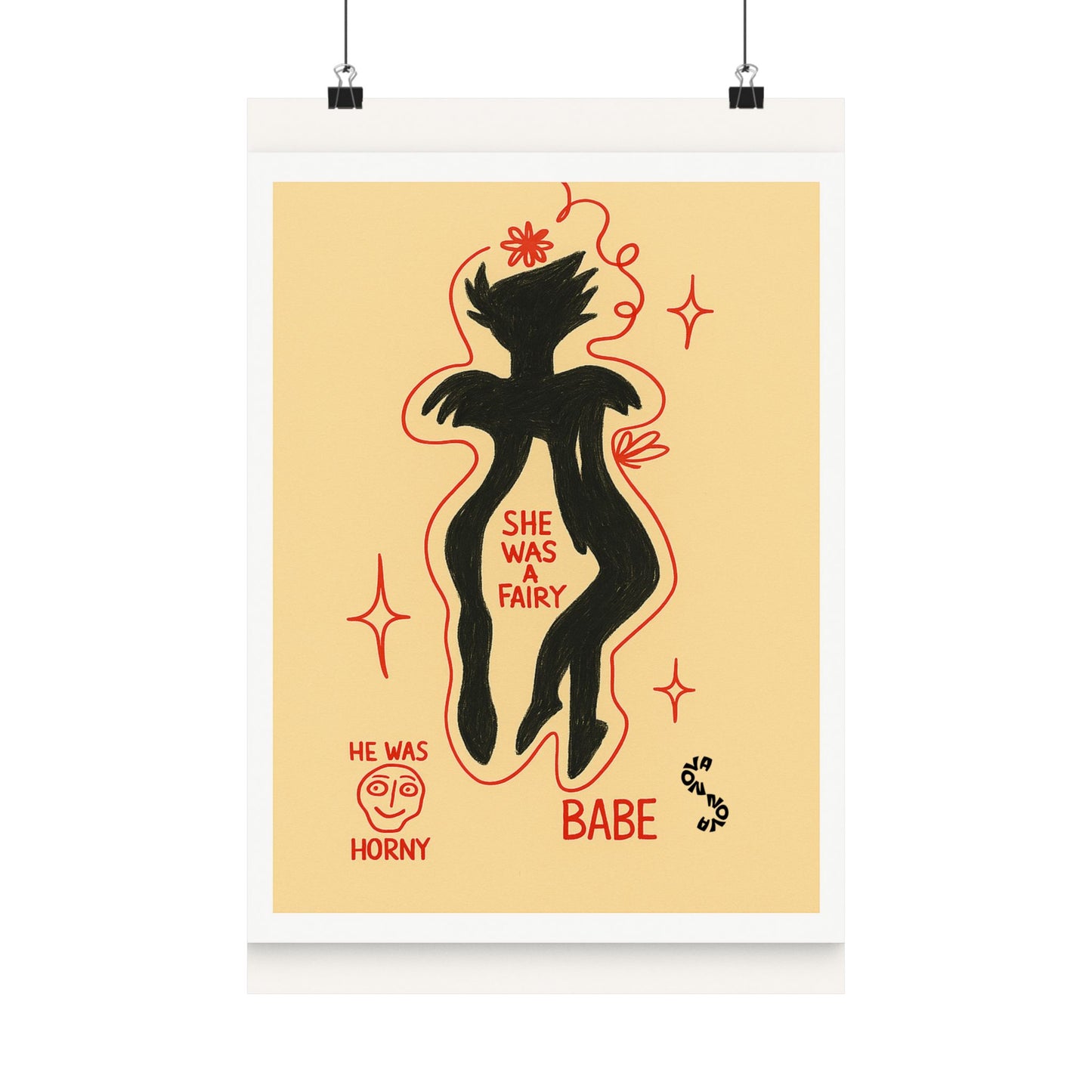 Vertical Poster - Fairy Concealing Her Monsters Design
