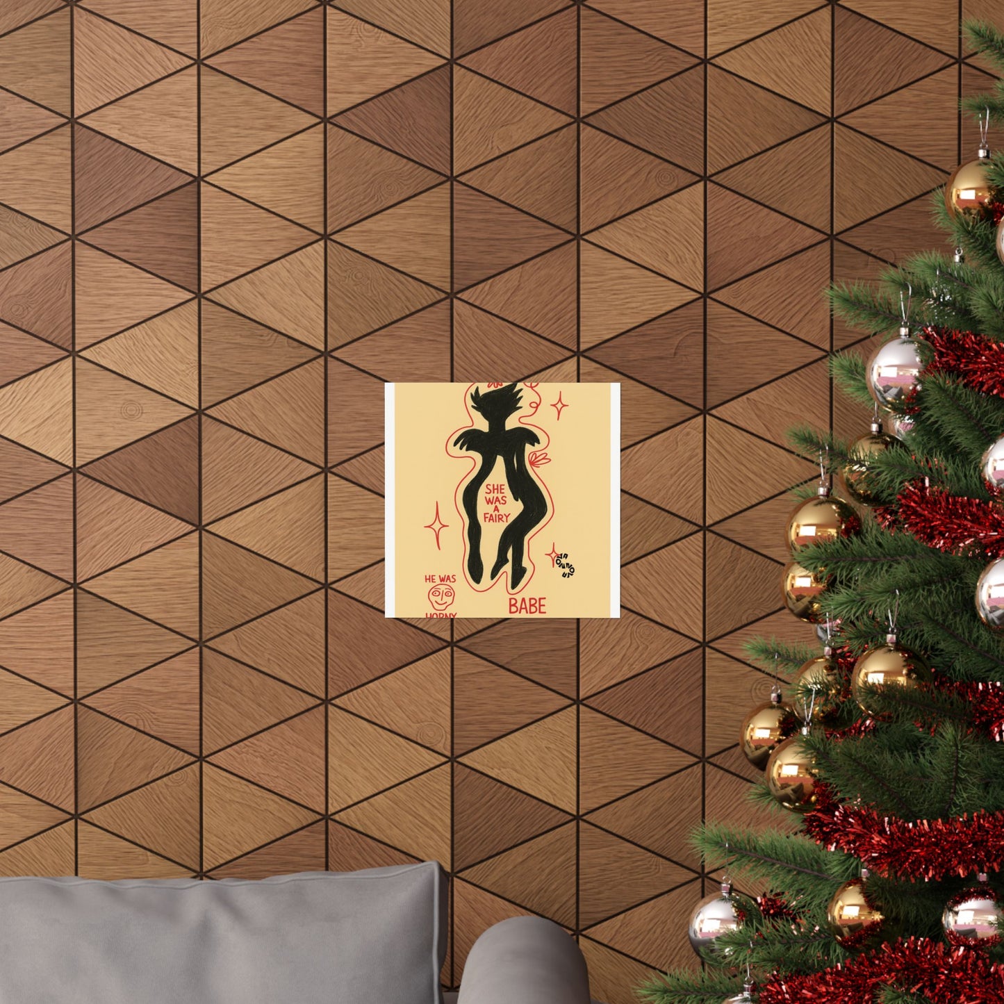 Vertical Poster - Fairy Concealing Her Monsters Design