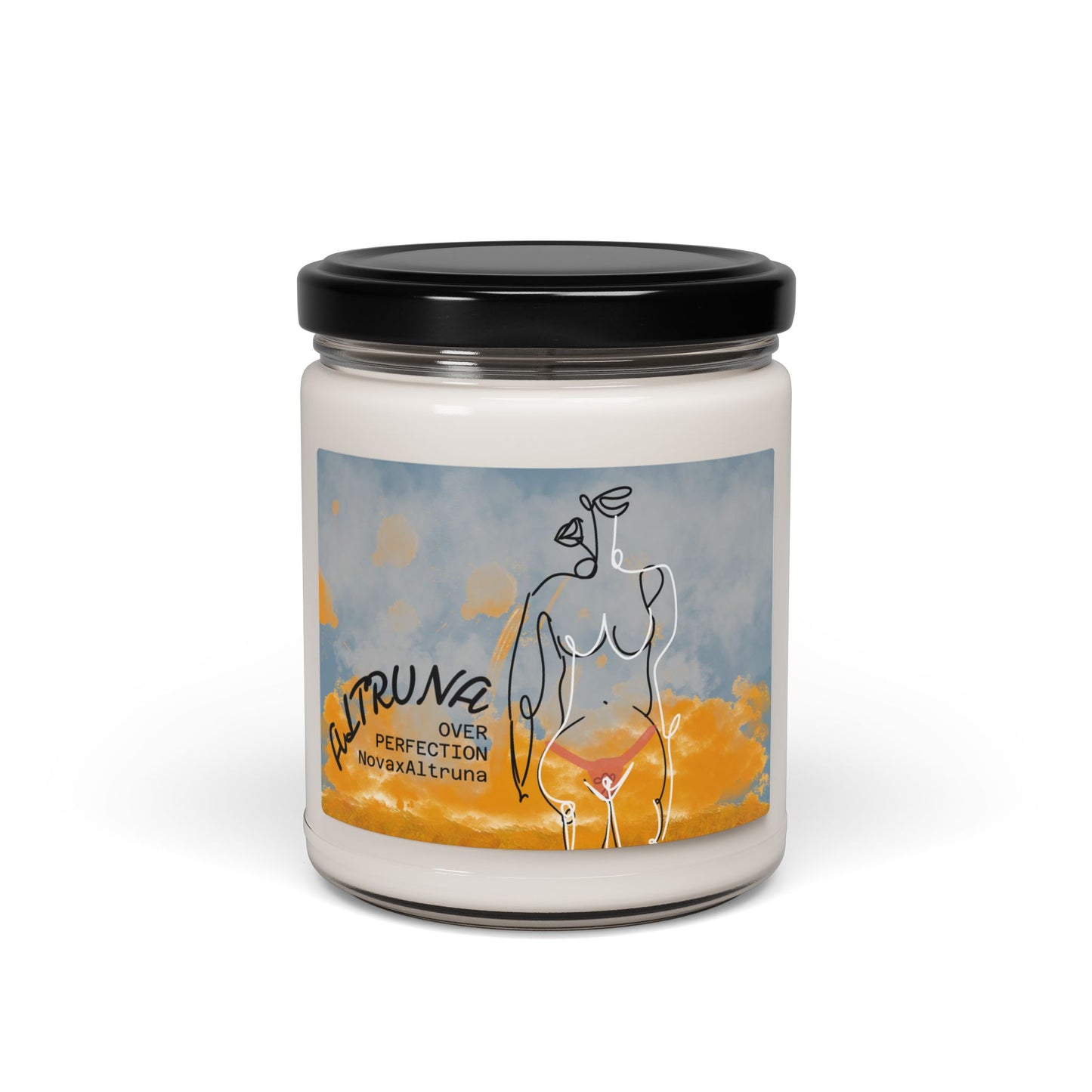 Artistic Scented Soy Candle, 9oz – Hand-poured Aromatherapy, Home Décor, Gift for Her, Relaxation, Celebrate Artistry