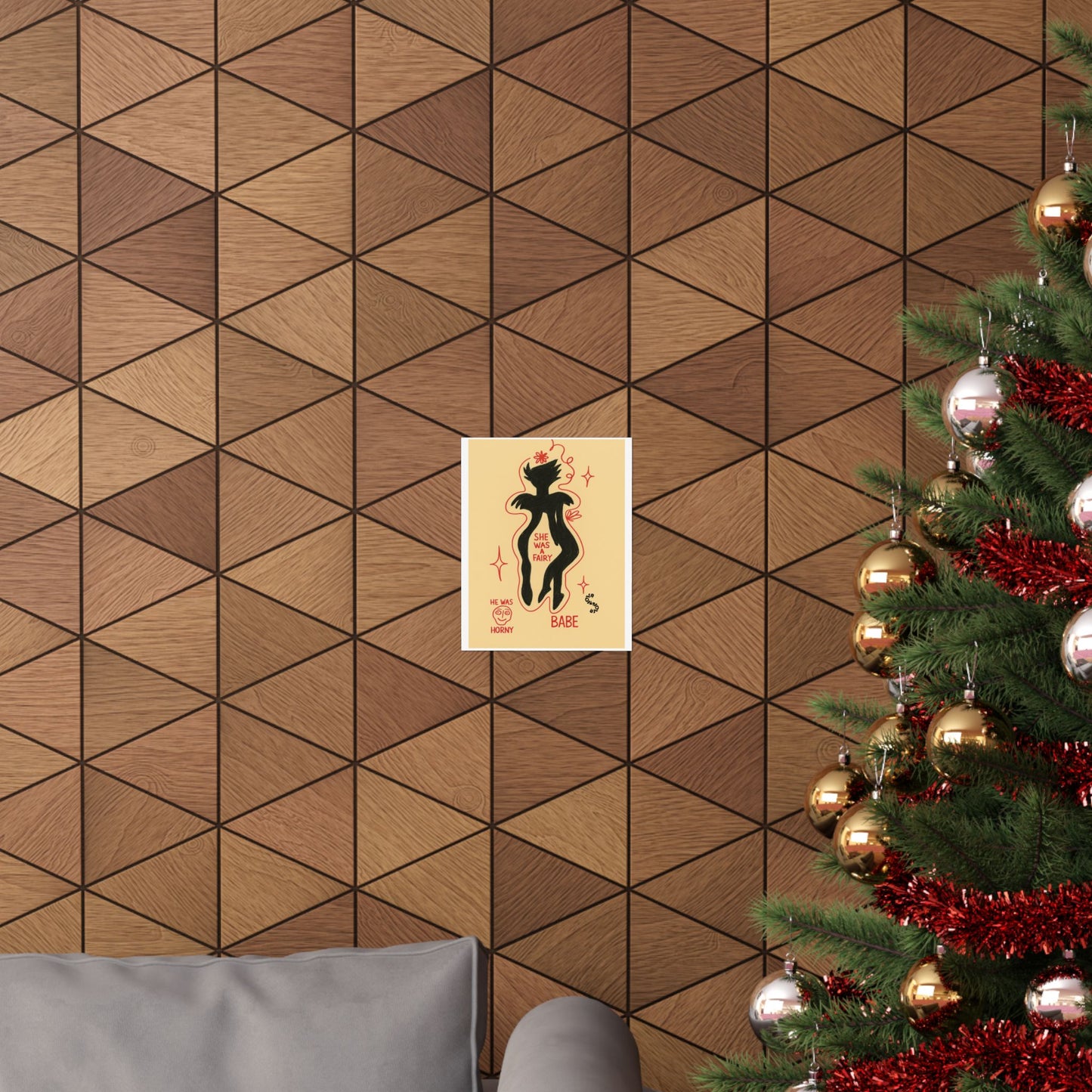 Vertical Poster - Fairy Concealing Her Monsters Design