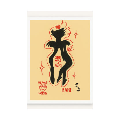 Vertical Poster - Fairy Concealing Her Monsters Design