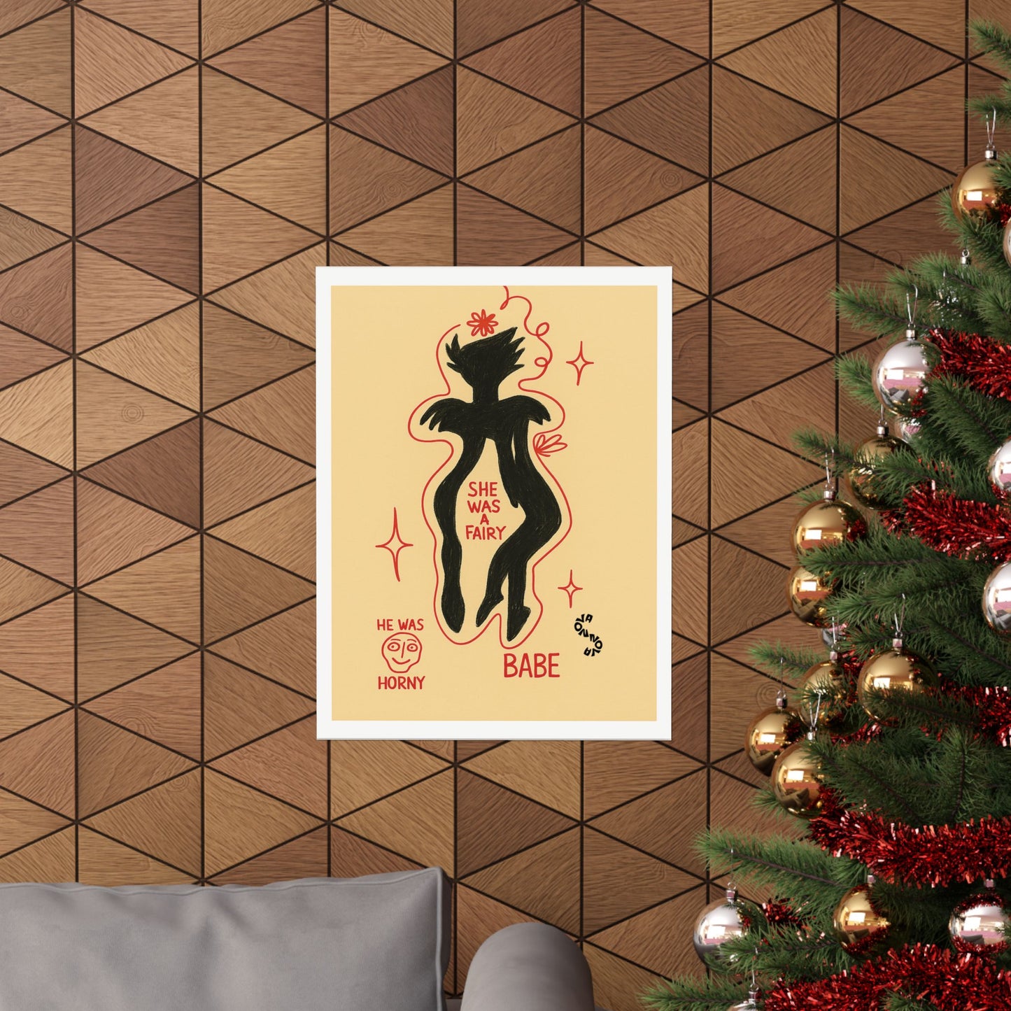 Vertical Poster - Fairy Concealing Her Monsters Design