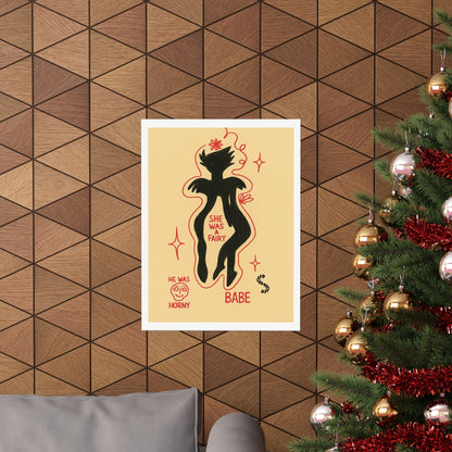 Vertical Poster - Fairy Concealing Her Monsters Design