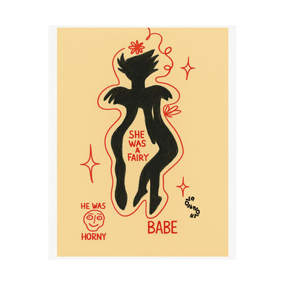 Vertical Poster - Fairy Concealing Her Monsters Design