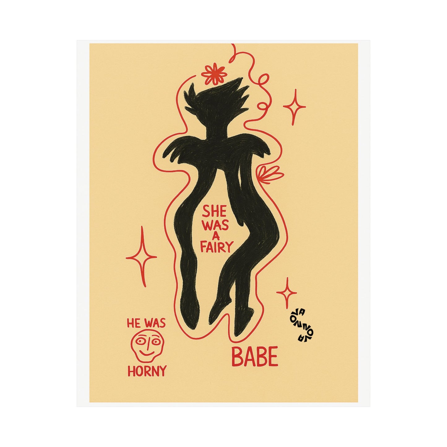 Vertical Poster - Fairy Concealing Her Monsters Design