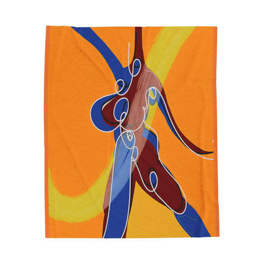 Vibrant Art Plush Blanket - Cozy Home Decor for Art Lovers, Gift for Birthdays, Holidays, Beach, Living Room, Couch