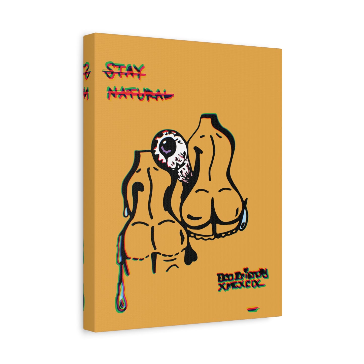 Artistic Canvas Print, Stay Natural Decor, Contemporary Home Art, Unique Wall Art, Gift for Art Lovers, Modern Aesthetic