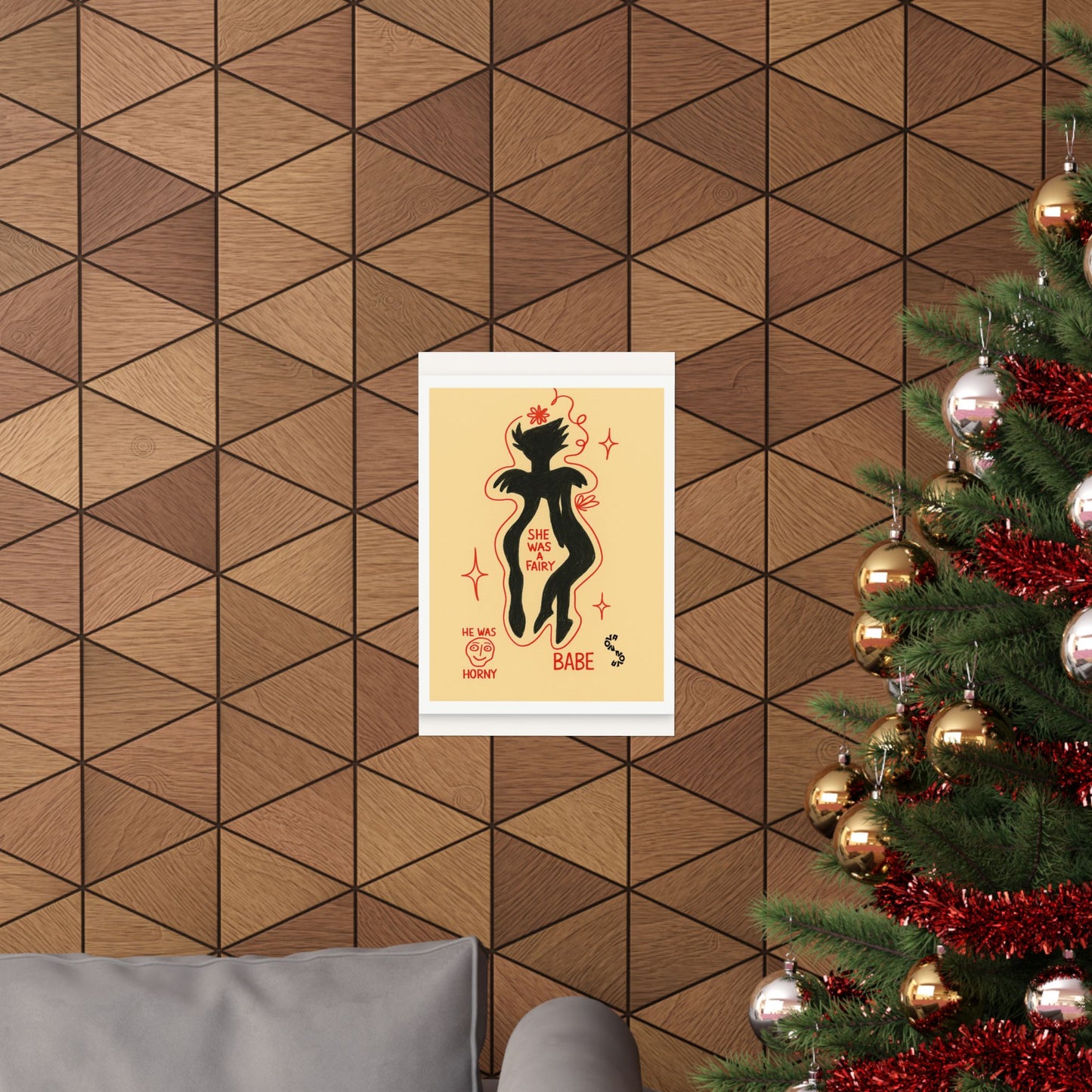 Vertical Poster - Fairy Concealing Her Monsters Design
