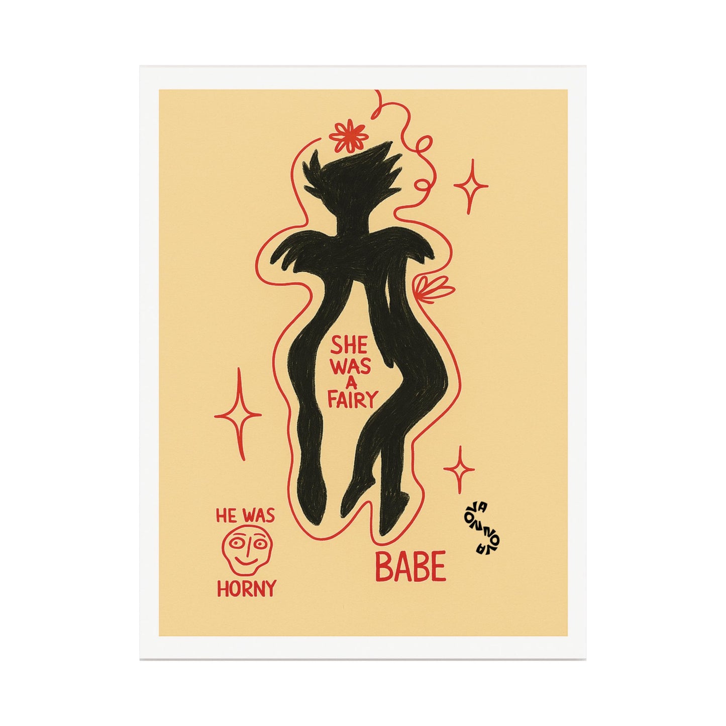 Vertical Poster - Fairy Concealing Her Monsters Design