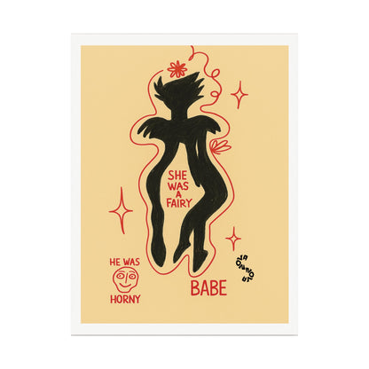 Vertical Poster - Fairy Concealing Her Monsters Design