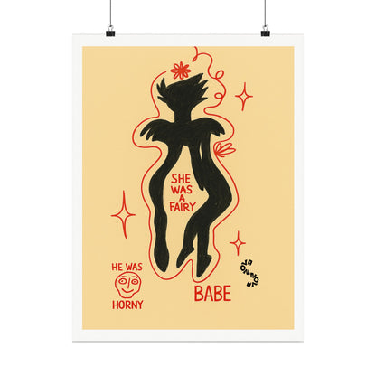 Vertical Poster - Fairy Concealing Her Monsters Design