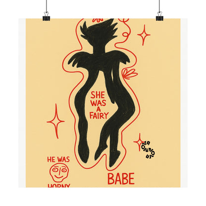 Vertical Poster - Fairy Concealing Her Monsters Design
