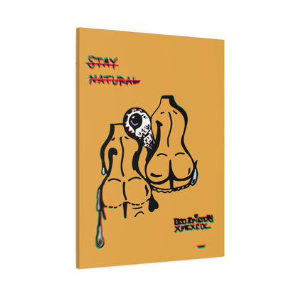 Artistic Canvas Print, Stay Natural Decor, Contemporary Home Art, Unique Wall Art, Gift for Art Lovers, Modern Aesthetic