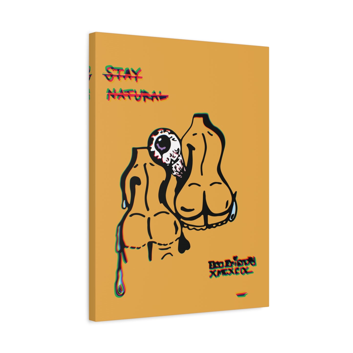 Artistic Canvas Print, Stay Natural Decor, Contemporary Home Art, Unique Wall Art, Gift for Art Lovers, Modern Aesthetic